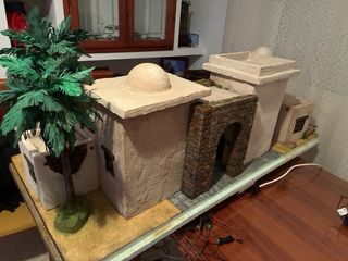 Belén Navideño Aldea para figuras 12cm