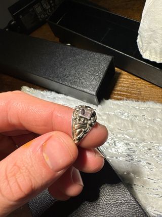 Colgante plata ley con esmeraldas y rubi