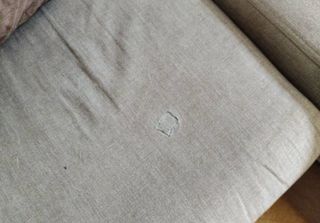 Sofá chaise longue 3 plazas tela marrón