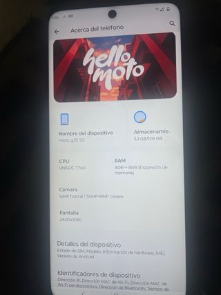 Motorola G35 5G Verde Multicolor