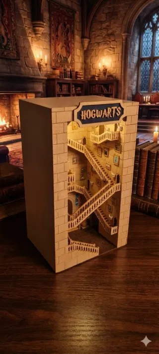 Angolo Libri (Book Nook) Harry Potter con LED