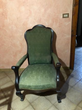 Poltrona d'epoca '800 in velluto