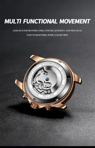 Reloj BINBOND Hombre Oro y Plata