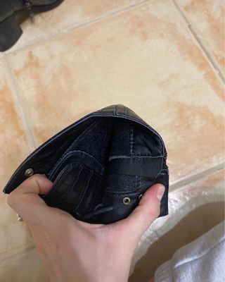 Botas de piel negras con cordones