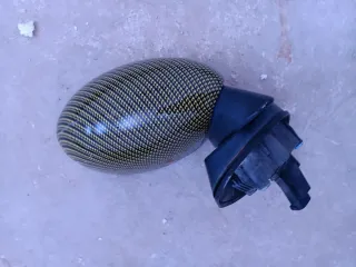 Retrovisores Mini R50 Carbono y amarillo