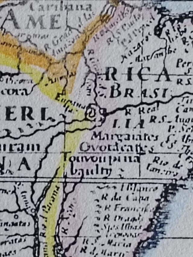 Grabado antiguo Mapa Nova Totius Terrarum Orbis