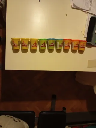 Botes Play-Doh Plastilina Colores Niños