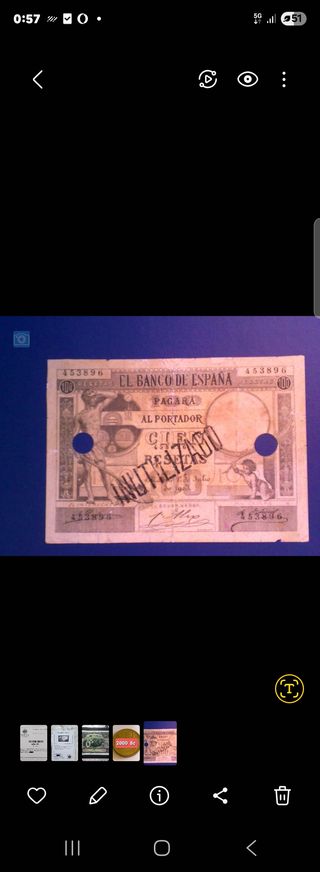 Billete 100 Pesetas 1903 Fogonero F.E......RRR