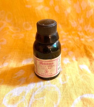 Frasco antiguo tinta Pelikan Violeta