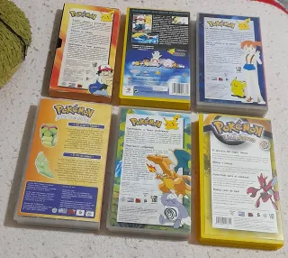 Lote 6 Películas VHS Pokémon