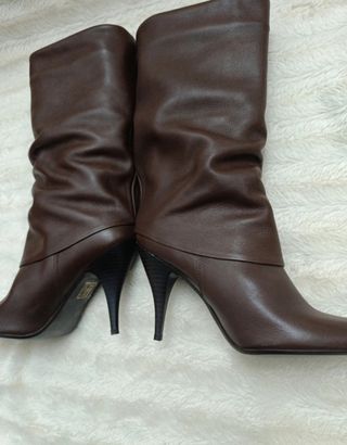 Botas de tacón marrones