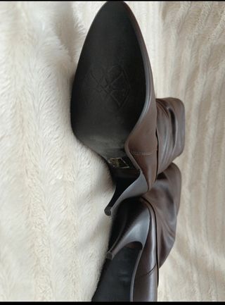 Botas de tacón marrones
