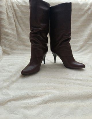 Botas de tacón marrones