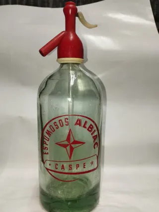 Sifón antiguo Espumosos Albiac Caspe
