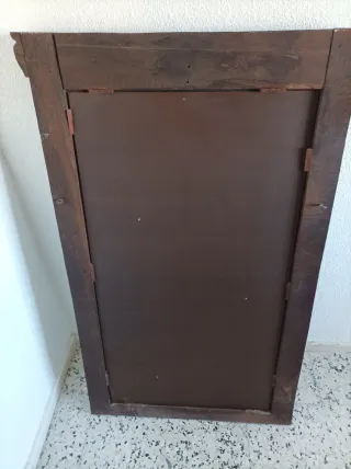Espejo Antiguo Madera Tallada