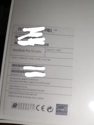 MacBook Pro 13 i5 8GB 512GB MV9A2Y/A SIN ABRIR