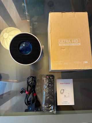 Proyector Pequeño Gris/Blanco