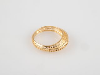 anillo oro 18k con piedra con circonita