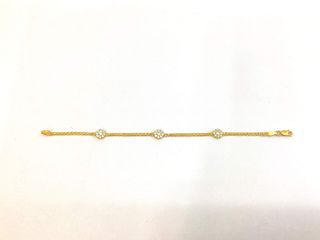 pulsera oro 18k con piedra