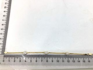 pulsera oro 18k con piedra