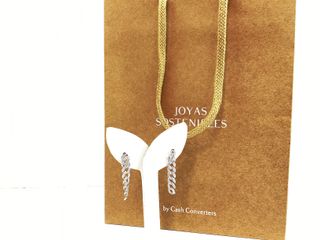 pendientes plata 925mm con piedra con circonita