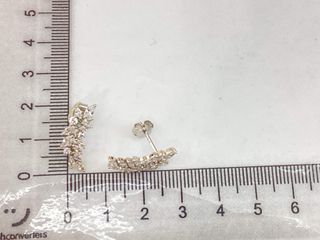 pendientes plata 925mm con piedra con circonita