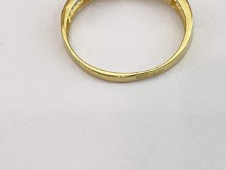 anillo oro 18k con piedra con circonita