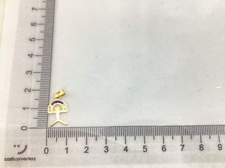 colgante oro 18k con piedra con circonita