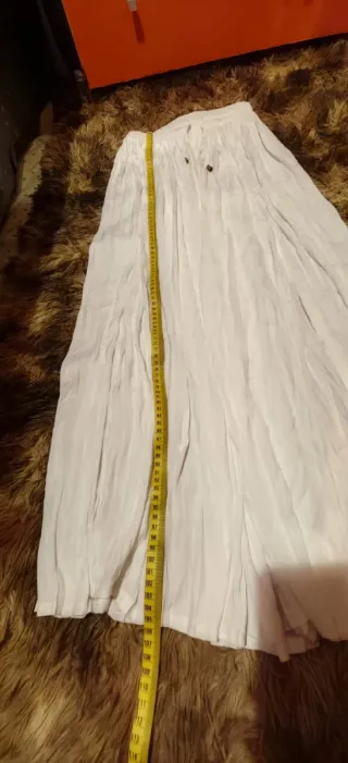 Falda maxi blanca bohemia talla M