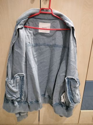 Chaqueta Vaquera Bershka Azul