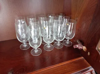Juego de 14 copas de cristal