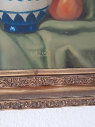 Cuadro Bodegón Frutas y Jarra