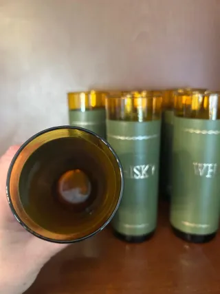 Pack Vasos Whisky Cristal y Piel