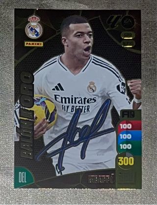 Adrenalyn XL 2024-25 Mbappé Balón de Oro Firmado