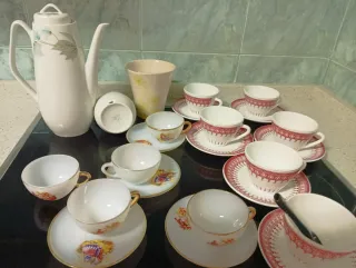 Juego de Tazas de Café y Té Porcelana