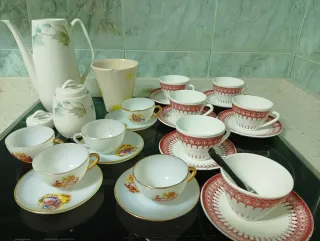 Juego de Tazas de Café y Té Porcelana