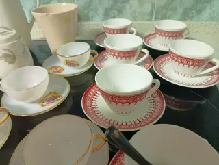 Juego de Tazas de Café y Té Porcelana