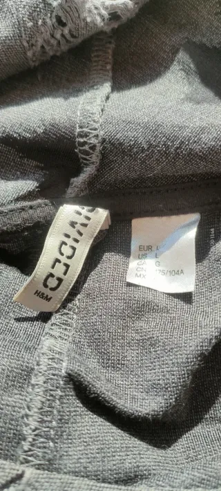 Sudadera Desgastada Gris 3/4