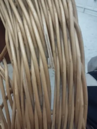 Sillón butaca mimbre artesanal