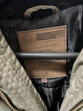 Parka verde hombre con capucha