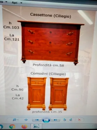 Tris antico riprodotto in legno e marmo