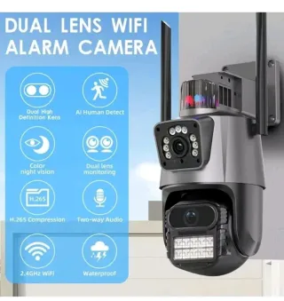 Telecamera Esterna ICSEE Doppio Obiettivo 360°