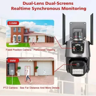 Telecamera Esterna ICSEE Doppio Obiettivo 360°