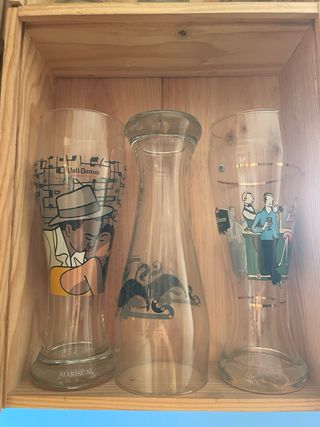 Lotes de vasos de cervezas alemanas