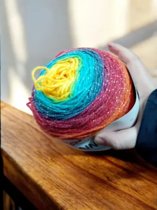 2 Ovillos Paint Lux Metalizado