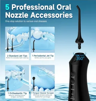 Irrigador Bucal  Negro Precintado