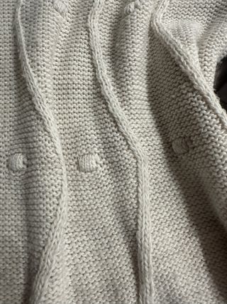 Jersey lana cuello alto marfil