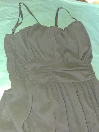 Vestido estampado azul y multicolor