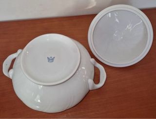 Juego de Sopera Allegro Porcelana Blanca