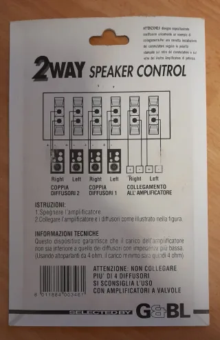 2 way speaker control selettore casse 2 vie